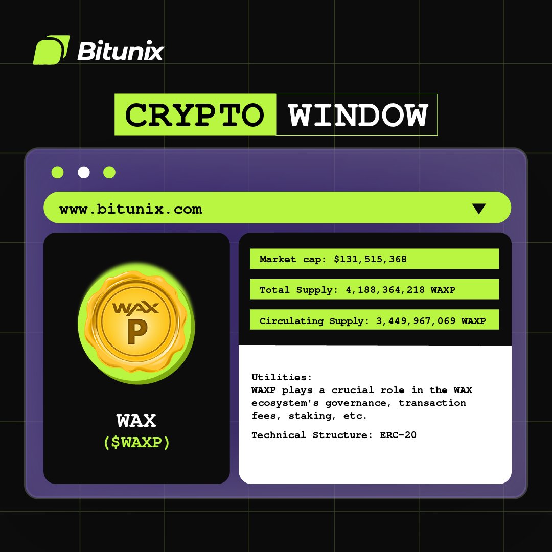 BitunixOfficial's tweet photo. .@WAX_io ( $WAXP )trading is now live on Bitunix!
🔹Deposits: Now Open
🔹Trading & Withdrawal: Now Open
✔️ Check out WAXP/USDT pair here:
https://t.co/pHuCCAU2kV
#BitunixNewListings #WAXP #CryptoWindow https://t.co/XS8xPxSy4D