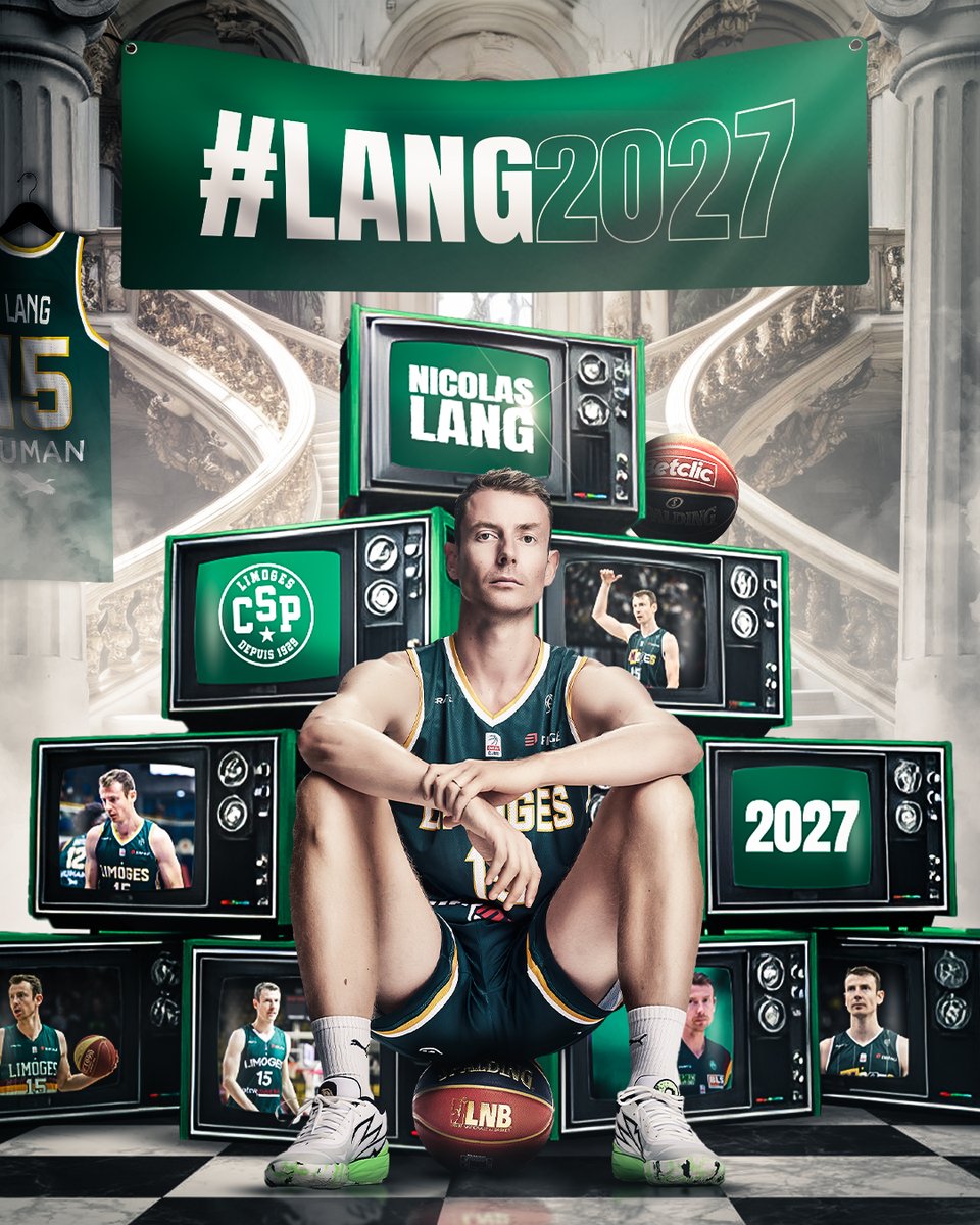 limogescsp's tweet photo. ✍️ Le Limoges CSP est extrêmement heureux de vous annoncer la prolongation de contrat de Nicolas Lang pour deux saisons supplémentaires. Notre numéro 15 est donc désormais lié au Cercle Saint-Pierre jusqu’en 2027 💚

L'article et les réactions 👉 https://t.co/p7sSrM88Vt https://t.co/DVsyFDgddM