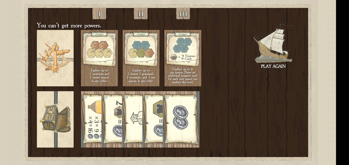 nagaudeno's tweet photo. The Guild of Merchant Explorers 長崎マップをプレイ。
いつも西側ばかり攻めていたので、今回は東側を意識してプレイしました。
その甲斐あって念願の山鹿へ行くことができ、得点も144点だったのでよかったです😊
#TheGuildofMerchantExplorers
#ボードゲーム https://t.co/UlRHdJSgWT