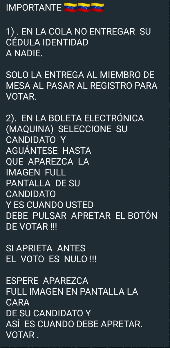 BazirGaming's tweet photo. Si no sale la cara de edmundo en tu maquina espera hasta que salga si no sale sera un voto nulo.
.
.
.
#VenezuelaElige #VenezuelaLibre #ElecciónPresidencial2024  #EleccionesVenezuela  #EdmundoPresidente #MariaCorinaMachado https://t.co/E1gy8haTn0