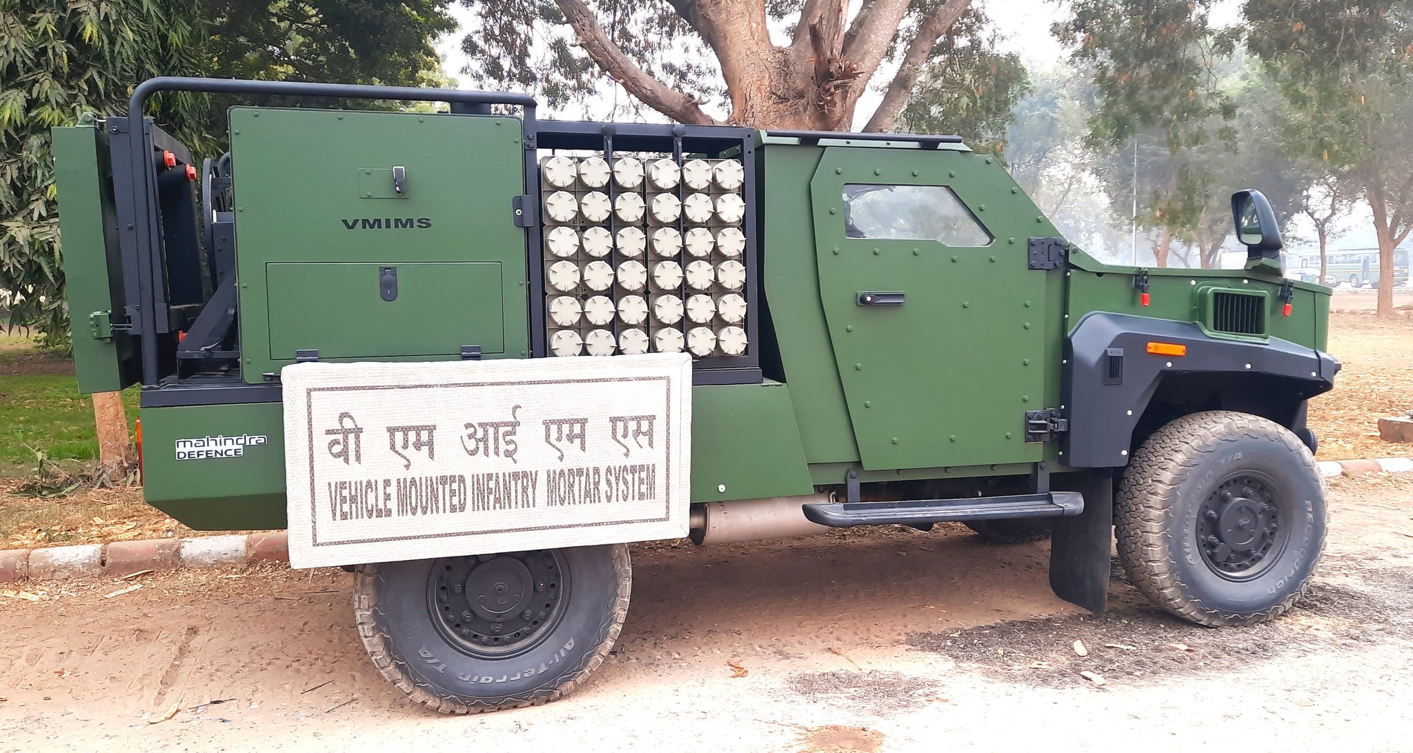 𝐊𝐔𝐍𝐀𝐋 𝐁𝐈𝐒𝐖𝐀𝐒 on X: "Indian Mahindra Armored Light Specialist  Vehicle Mated With Spanish 80mm Alakran Mortar System. 🇮🇳🇪🇸  https://t.co/oLAsKcBny0" / X