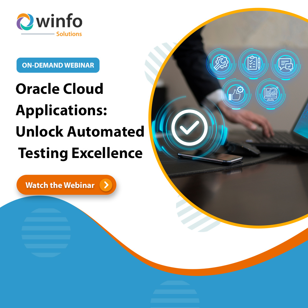 _WinfoSolutions's tweet image. Enhance the power of automated testing for Oracle Cloud Applications! Our on-demand webinar showcases WinfoTest&apos;s effective impact on implementations, quarterly updates, and risk challenges

Watch our webinar: eu1.hubs.ly/H0br5Sl0

#OracleCloudApplications #AutomatedTesting