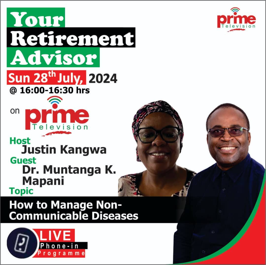 constancematon2's tweet photo. How much information do you have on Non- Communicable Diseases (NCD's)? Tune in to Prime TV at 16 hours today and listen to Dr. Muntanga Mapani, Executive Director at the National Food and Nutrition Commission. 

#sdg3
#foodandnutritionmatters https://t.co/NtJ5qOcQ3s