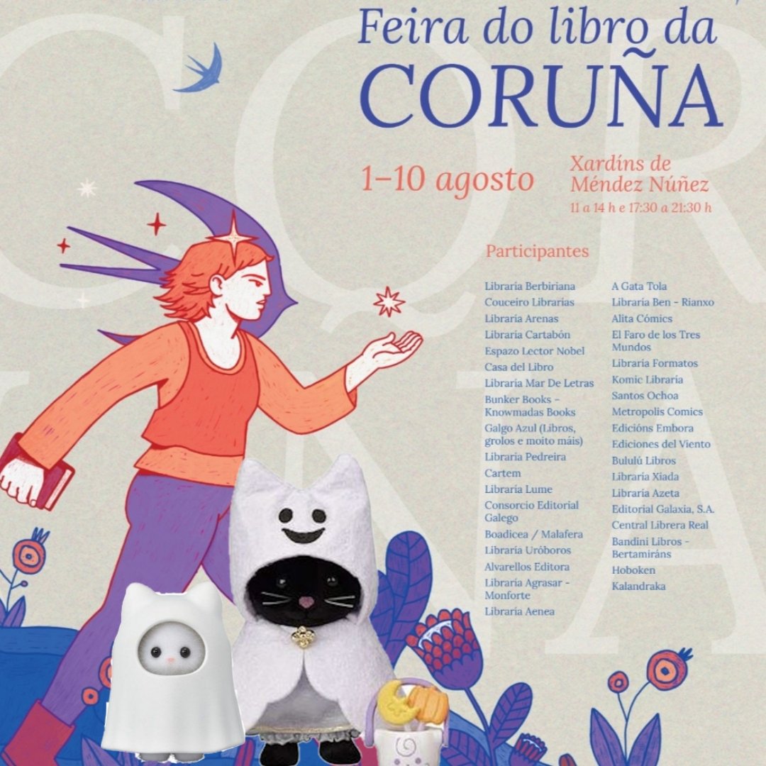 Malafera (@malaferaed) on Twitter photo Última Feira do Libro malaferística do verán! A partir do día 1 estaremos na Coruña compartindo posto coa benquerida <a href="/BoadiceaEditora/">Boadicea Editora</a> 👸🏼👹
Vinde, vinde! 🖤 Última Feira do Libro malaferística do verán! A partir do día 1 estaremos na Coruña compartindo posto coa benquerida <a href="/BoadiceaEditora/">Boadicea Editora</a> 👸🏼👹
Vinde, vinde! 🖤