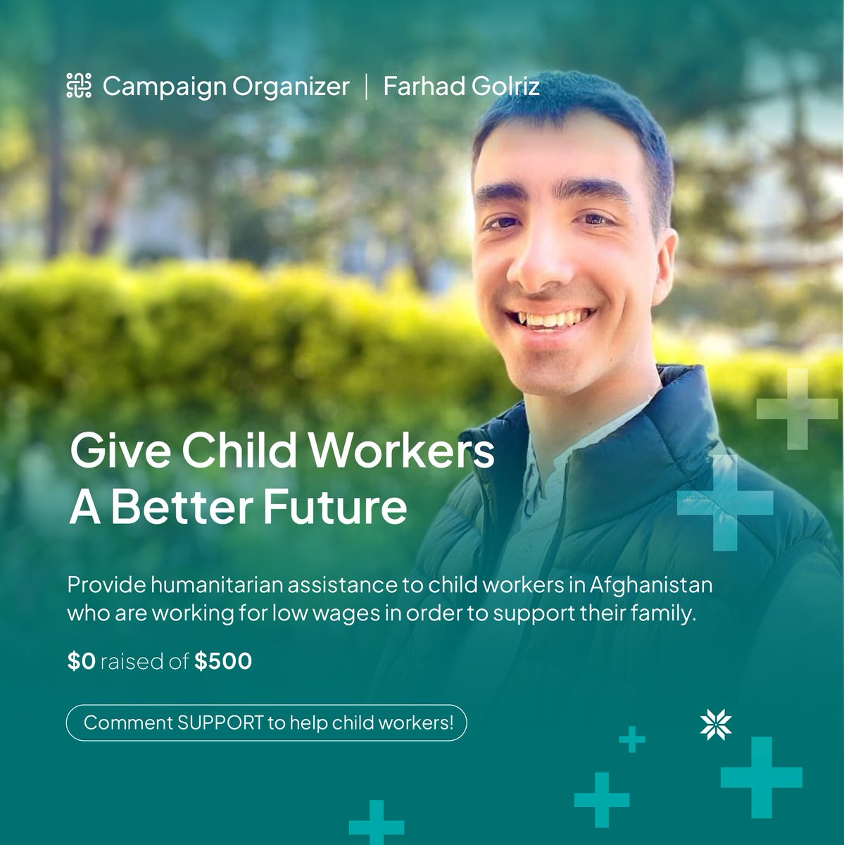 ASEELApp's tweet photo. Support Child Workers in Afghanistan for a Brighter Future. Comment SUPPORT to help child workers.
#ChildWorkers #Campaign+ #Afghanistan #HumanitarianAssistance #Fundraising #Support #Aid #ChildLabor #ChildWelfare #SocialCause #Charity #Volunteerism #GlobalGiving #CommunitySupport #CharityWarrior #Children #Donations #Help