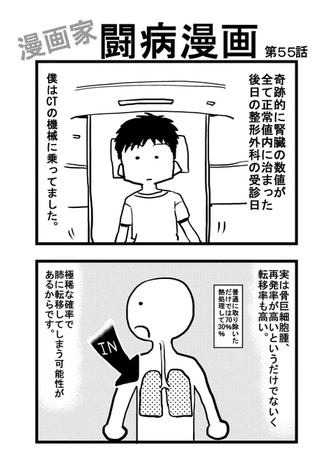 第55話
#漫画家闘病漫画 #骨巨細胞腫 