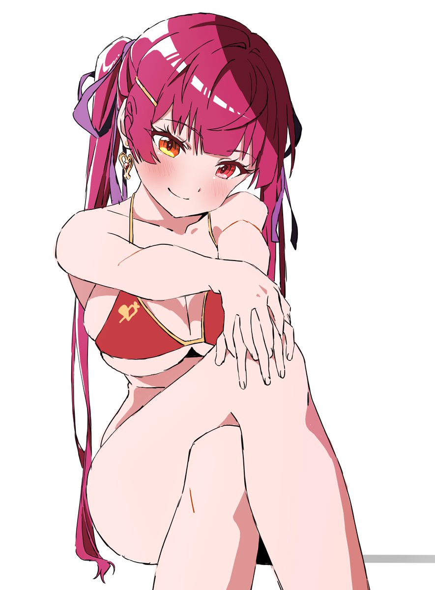 宝鐘マリン ,宝鐘マリン(水着) 「」|はいぽるのイラスト