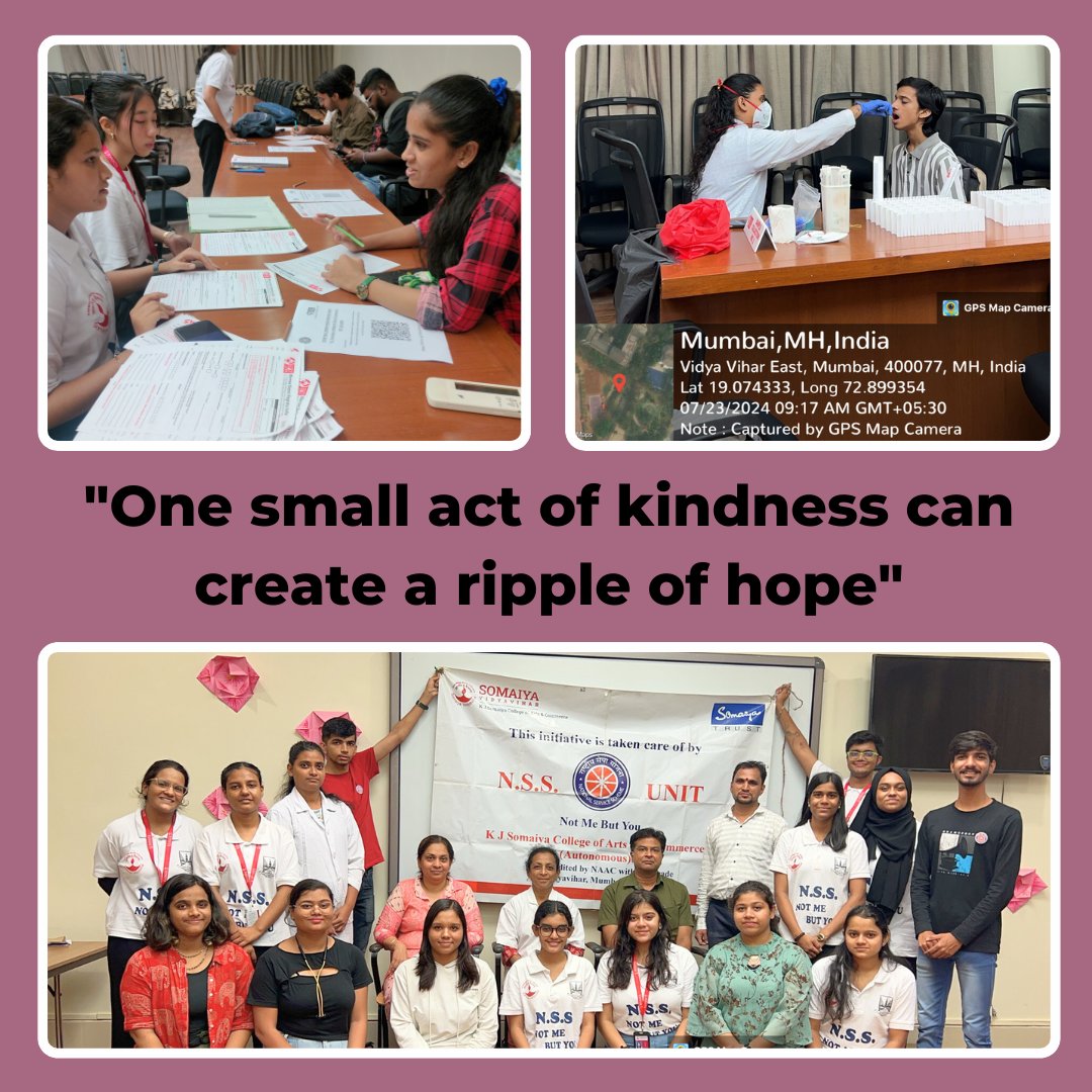 nsskjsac's tweet photo. "It is in your BLOOD to save lives." 💫

Our N.S.S. Unit organised a Stem Cell Donors' Registration Drive, which was in collaboration with the Marrow Donor Registry, India.

#Itisinyourblood #giftlife #donate #bealifesaver
#stemcelldonors https://t.co/ISnSHBPXVC