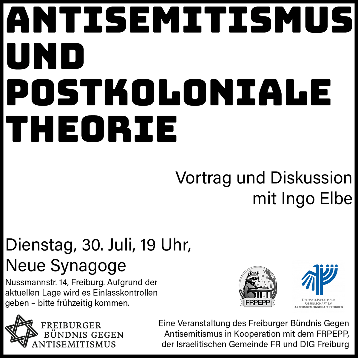 Der StuRa der Uni #Freiburg hat versucht die Veranstaltung des Freiburger Bündnis gegen Antisemitismus mit Ingo Elbe zu seinem Buch "Antisemitismus und Poskoloniale Theorie" mit unhaltbaren Anschuldigungen zu verhindern. Statements von Ingo Elbe &amp; frbga: frbga.de