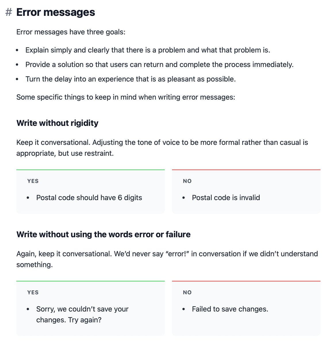 LightMyWay78's tweet image. El #UXCopywriting te ayuda a estructurar el trabajo de la redacción de textos en tus aplicaciones.
Debes definir el tono y la voz. Y luego aplicarlo consistentemente en botones, nombres de sección, mensajes de error, ...