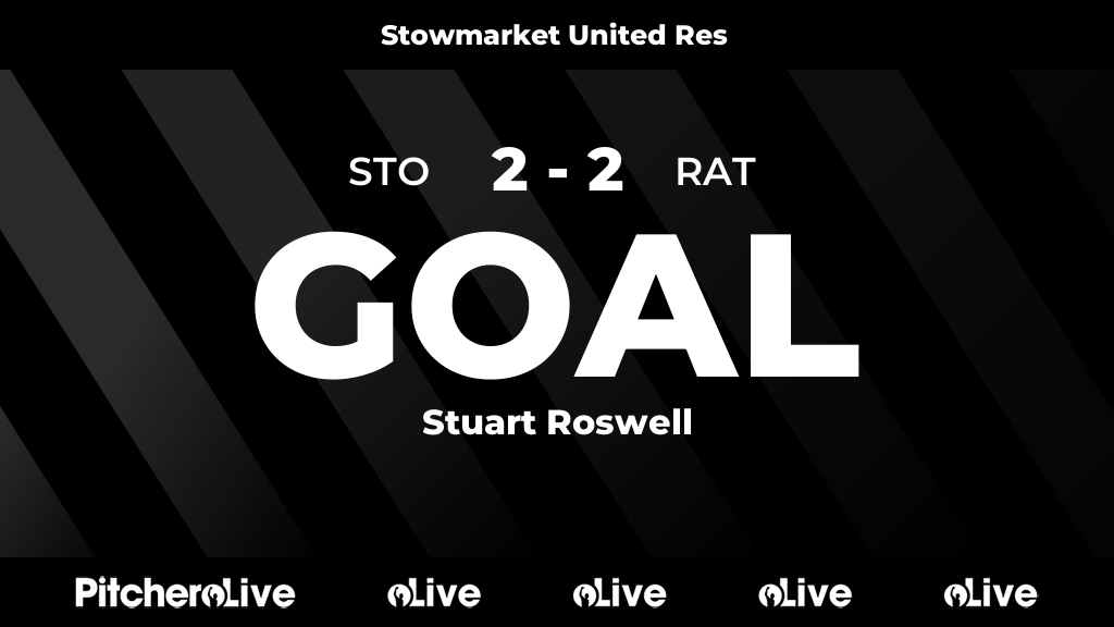 StowmarketUtdFc's tweet photo. 55': Stuart Roswell scores for Stowmarket United Res 🙌
#STORAT #Pitchero
https://t.co/geCPdOow4V https://t.co/MGE9jFBMBV