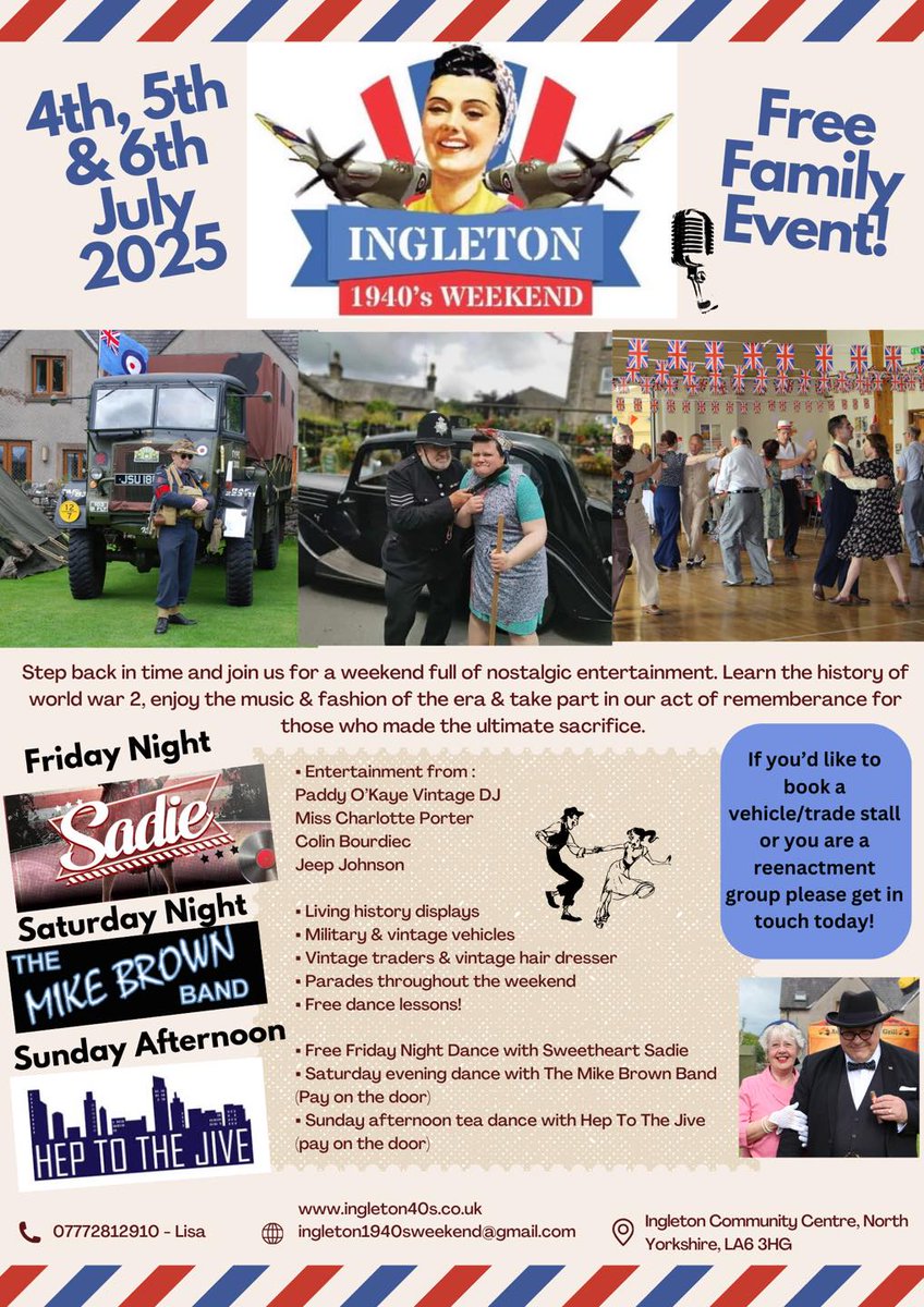 It's all happening again NEXT YEAR, here in Ingleton>