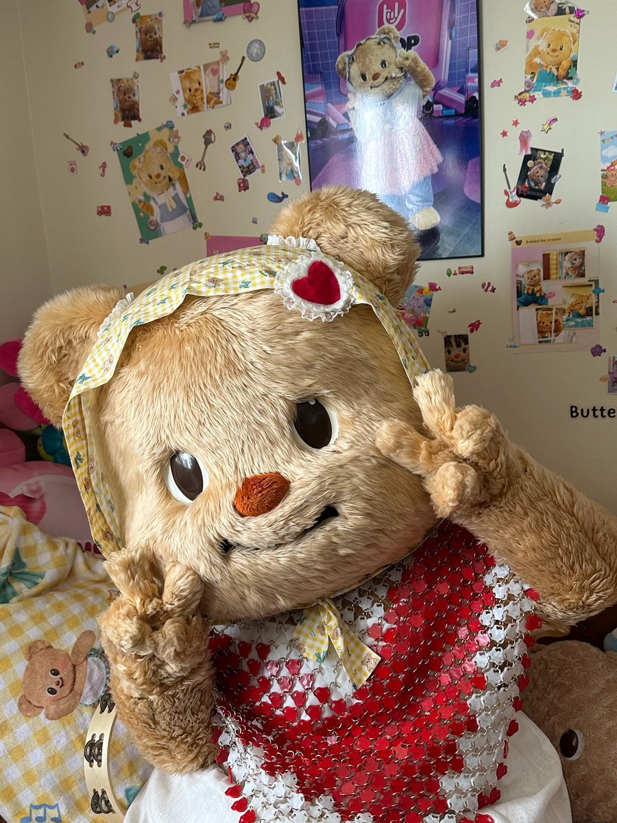 khaopode93's tweet photo. ตาแป๋วมากค่ะ สวยแกลมมากน้องเนยแม้เราจะอยู่บ้านจอยๆ🧸❤️🌷🌟✨ #butterbear https://t.co/Rzrd5NS67d