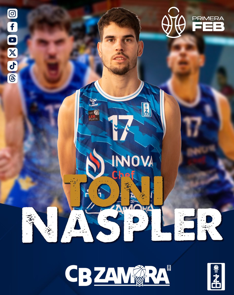 ClubBZAMORA's tweet photo. Toni Naspler cumplirá su tercera campaña en Zamora

👉 El base cedido por BAXI Manresa, continuará un año más a las órdenes de Saulo Hernández.

📲 Noticia completa en https://t.co/mEfwd2gUsh

#Zamora #CBZamora #CBZ #PrimeraFEB #LEBORO #Baloncesto https://t.co/RS5Wt7b3wF