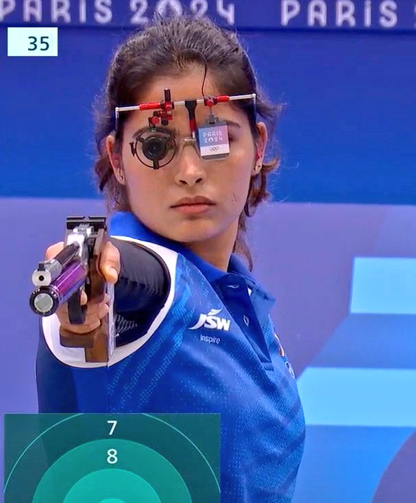 BaghelSons's tweet photo. Congratulations Bharat after 2008 finally drought of medal in #Shooting  in #Olympics    has vanished Congrats Manu Bhaker for Bronze medal. Bharat finally opens its tally in #ParisOlympics2024 
#Parigi2024    
#ManuBhakar 
#OlympicGames https://t.co/PJM52hMA9m