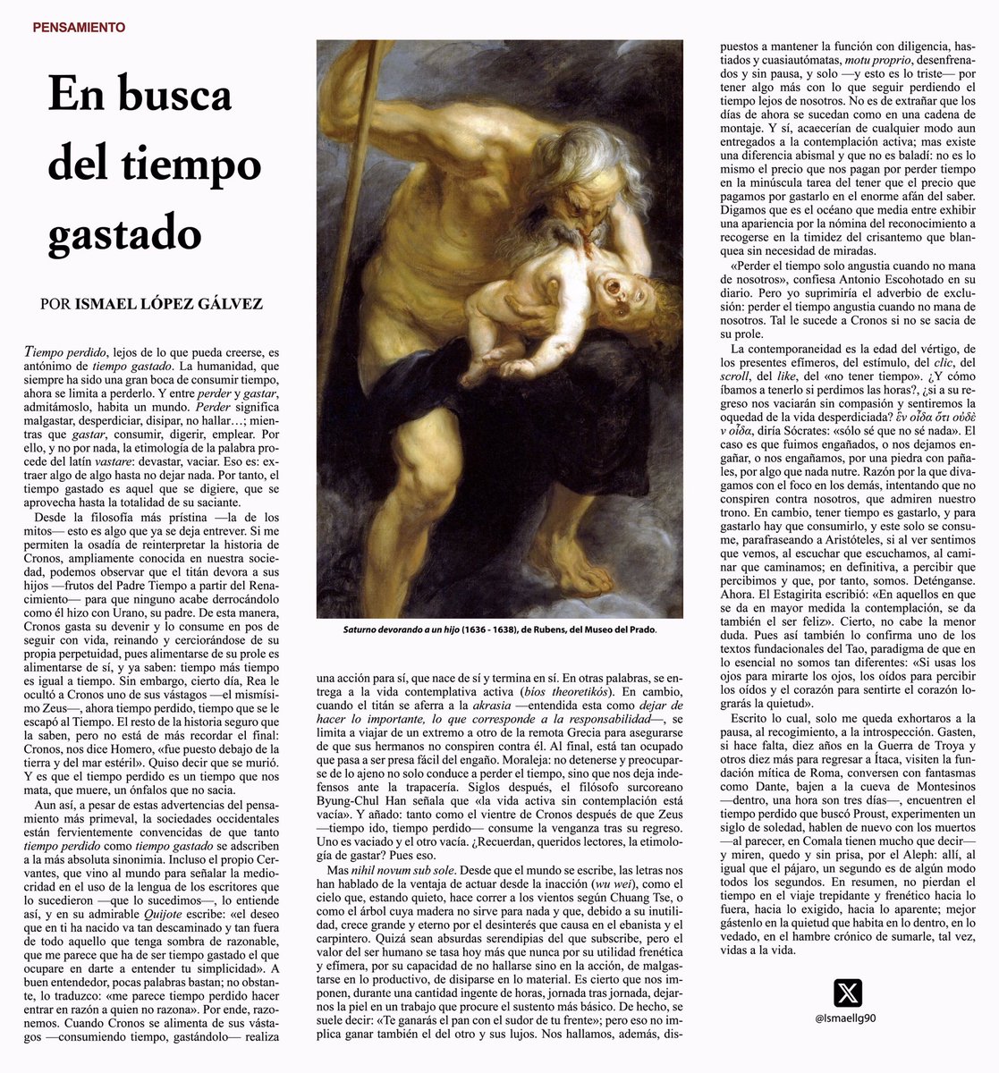 Ismaellg90's tweet image. Gasten su tiempo; no lo pierdan.