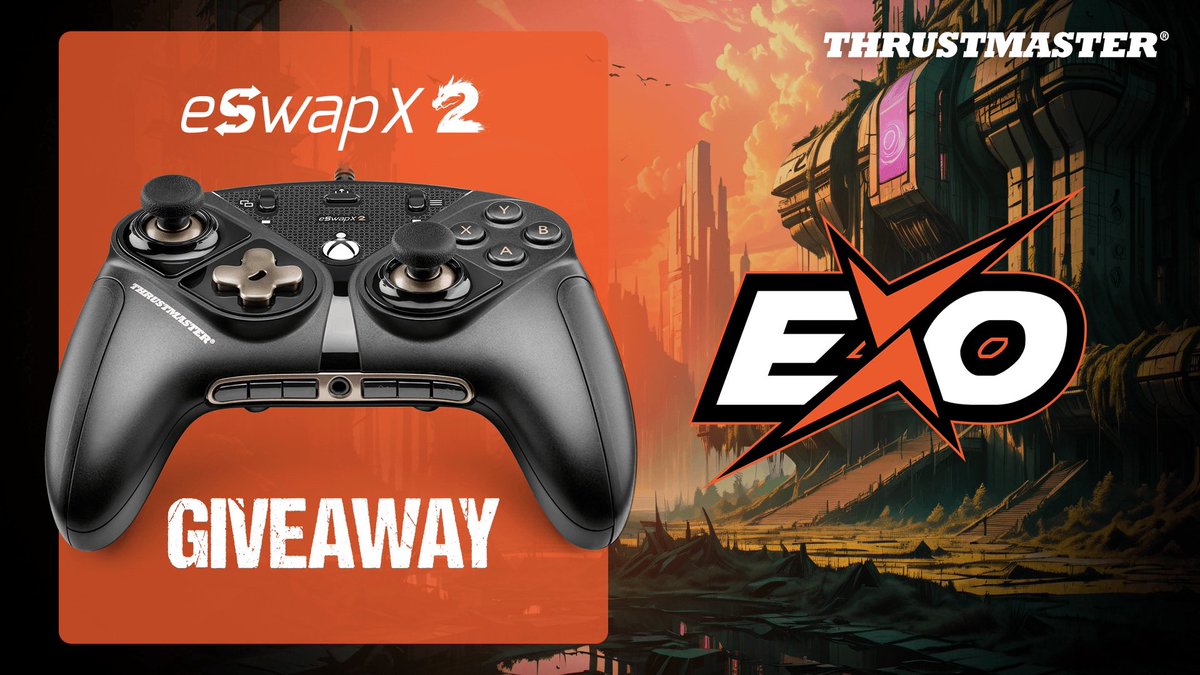 🚨 GIVEAWAY TIME 🚨

We’re giving away a brand new <a href="/TMThrustmaster/">Thrustmaster Official</a> eSWAP X 2 controller 🔥

All you have to do to enter: 

🧡 Follow <a href="/EXOClan/">EXO Clan</a> &amp; <a href="/TMEswap/">ESWAP by Thrustmaster</a> 
🧡 Like this tweet 
🧡 Tag a friend 

Good luck gamers 🫡

#ExistToExcel