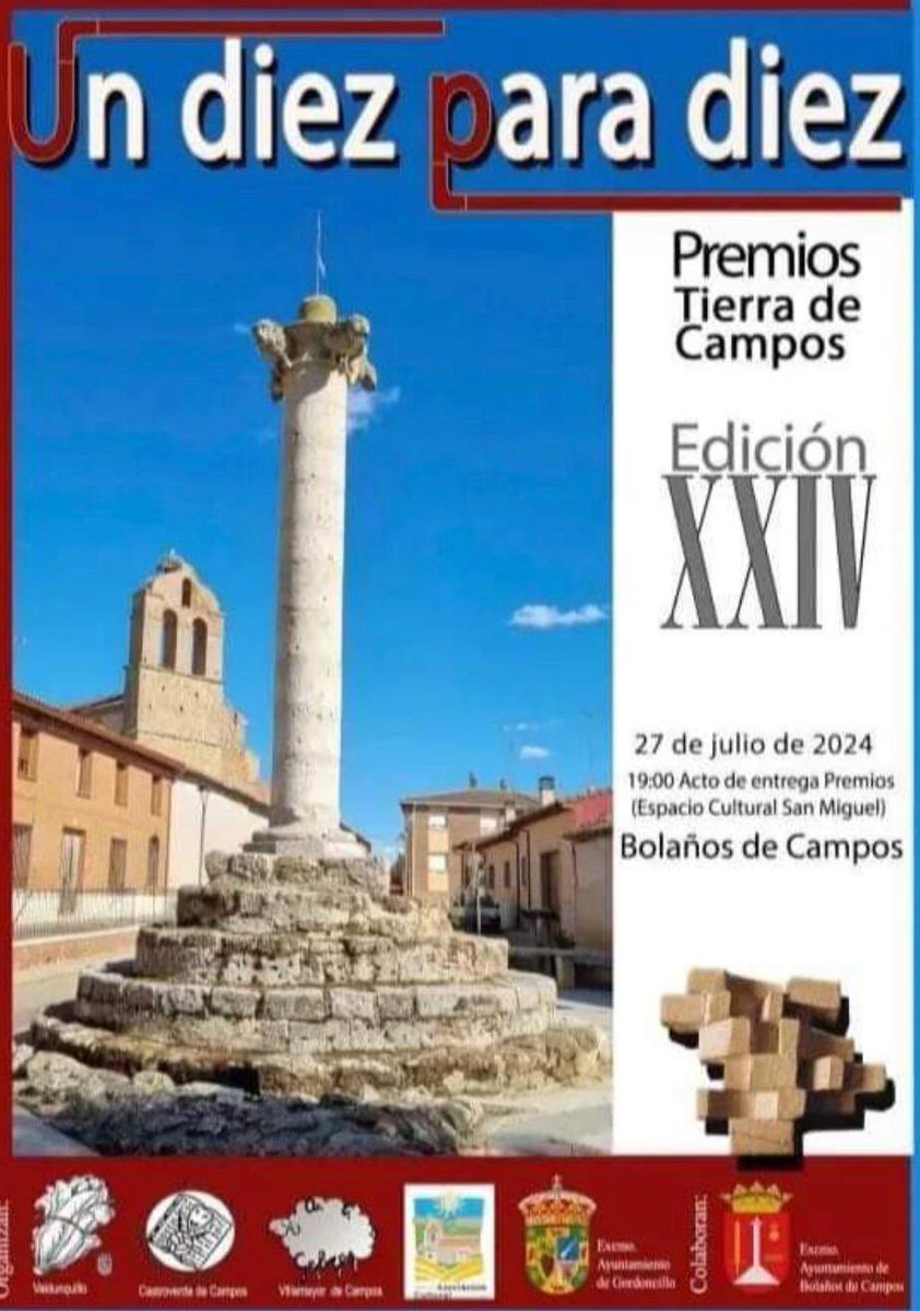 Dip_Va's tweet photo. 🏅 Entrega de los XXIV Premios Un diez para diez en Bolaños de Campos👇

👉 para reconocer iniciativas de especial interés en #TierraDeCampos.

➡️ El vicepresidente @DavidEsteban_R participa en la entrega.

🗞️ Organizados por las revistas culturales Valdunquillo, El Malfije y La Zarcica.