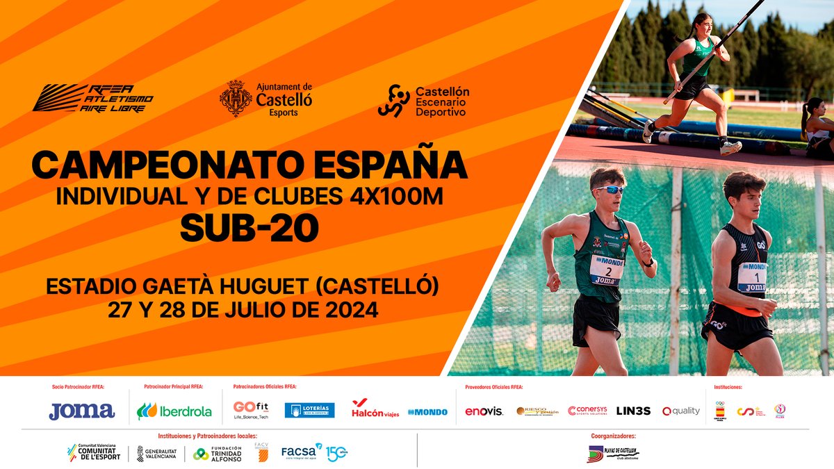 Federaci贸 d'Atletisme de les Illes Balears (@fatletismeib) on Twitter photo #CEatletismoSub20 Castell贸n24!
Despr茅s de la 1陋 medalla, Balears completar脿 el campionat amb dues actuacions m茅s:
路 In茅s Ilieva, salt amb perxa (18:05).
路 Ivana Peralta, 200 (18:45).
Molta sort!
<a href="/esportsIB/">esportsIB</a> <a href="/EsportsConsell/">Esports del Consell de Mallorca</a> <a href="/ICECalvia/">ICE Calvi脿</a> <a href="/SiurellSaSini/">Atletismo Siurell-Sa Sini</a> <a href="/Pegasus_A_C/">Pegasus Athletic Club</a> #atletesfaib #CEatletismoSub20 Castell贸n24!
Despr茅s de la 1陋 medalla, Balears completar脿 el campionat amb dues actuacions m茅s:
路 In茅s Ilieva, salt amb perxa (18:05).
路 Ivana Peralta, 200 (18:45).
Molta sort!
<a href="/esportsIB/">esportsIB</a> <a href="/EsportsConsell/">Esports del Consell de Mallorca</a> <a href="/ICECalvia/">ICE Calvi脿</a> <a href="/SiurellSaSini/">Atletismo Siurell-Sa Sini</a> <a href="/Pegasus_A_C/">Pegasus Athletic Club</a> #atletesfaib