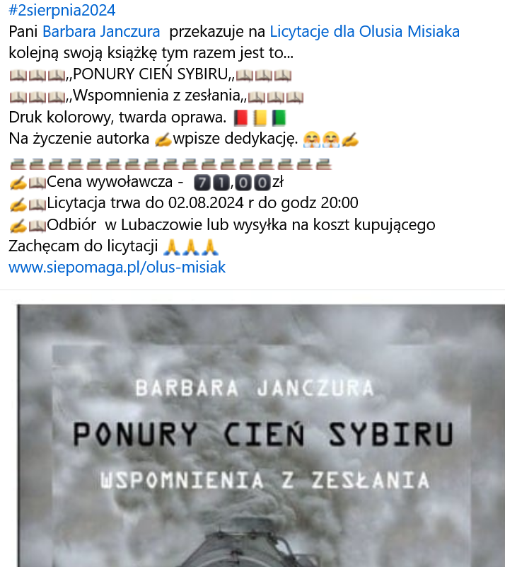 podkarpatka's tweet photo. Kto ma konto na #Facebooku i chciałby wesprzeć Olusia Misiaka z Lubaczowa to zapraszam na lictację https://t.co/zH35sGkMqU