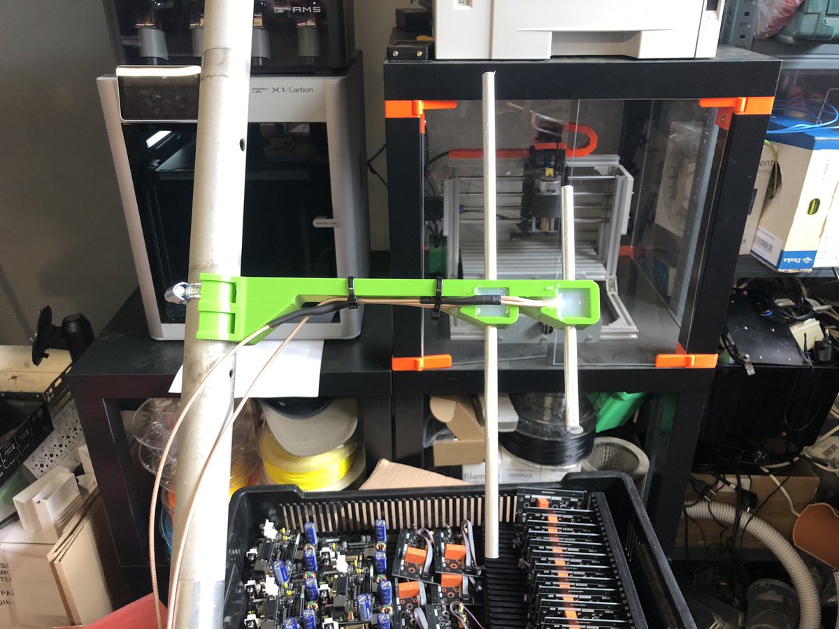 ok2zaw's tweet image. Firts test of dualband antenna. 433 MHz and 868MHz. 
SWR under 1:1,5
Cross talk better than 20dB!
Will test soon at some site.
#meshrastic #meshcom #loraaprs