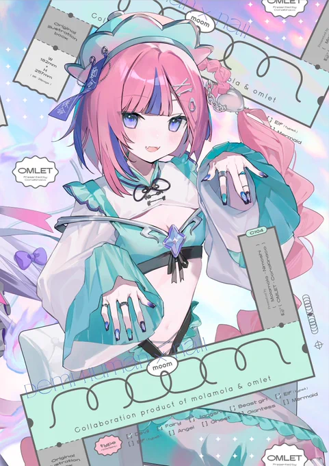 C104新刊「MOOM」の通販予約が開始しました!亜人×ネイルテーマでにもしさんとの合同本になります! # 
