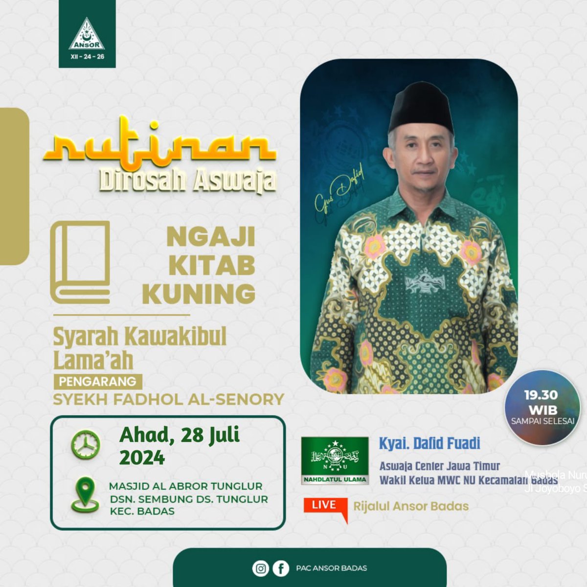DafidFuadi's tweet photo. Ngaji Aswaja malam ini https://t.co/XyDhVyn7HH