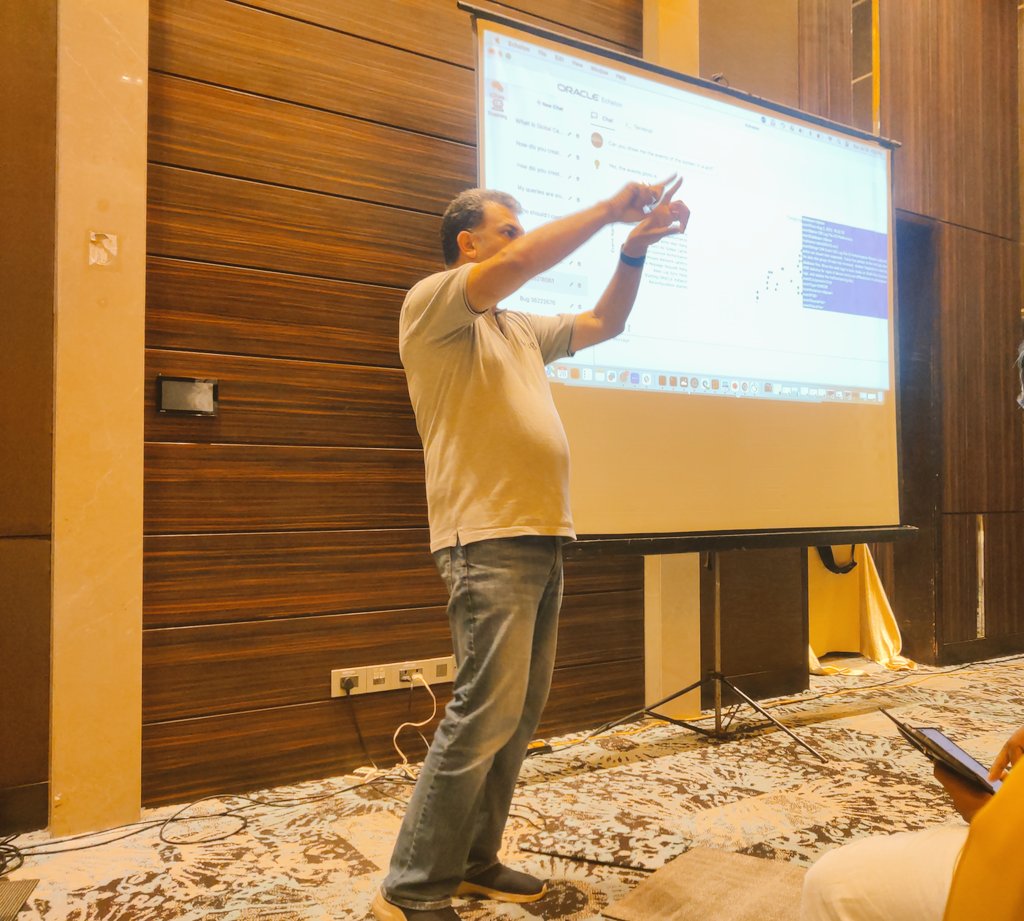PrasanthSam_'s tweet image. It was such a very good session by @sandeshr on latest tool "AHF insights and the AI LLM duo" 👏 @AIOUG
#OCYatra24 #Aioug_chennai