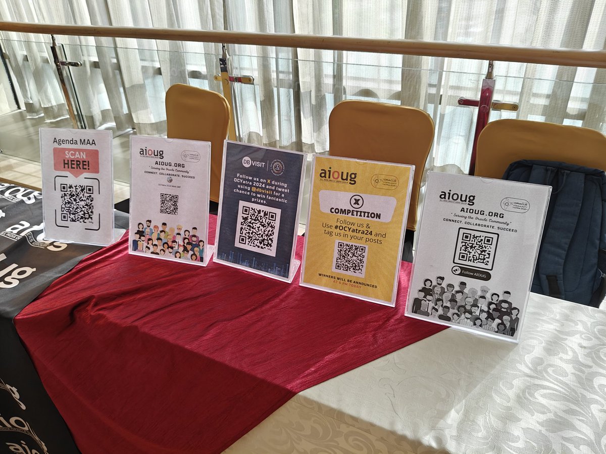 arsath_azeez's tweet image. Although the final day of the OC Yatra 24 this year has come to an end, the learning has just begun. Thanks to the AIOUG team.
#OCYatra24 #aioug @AIOUG @aioug_chennai @sandeshr @dbasolved @dbvisit