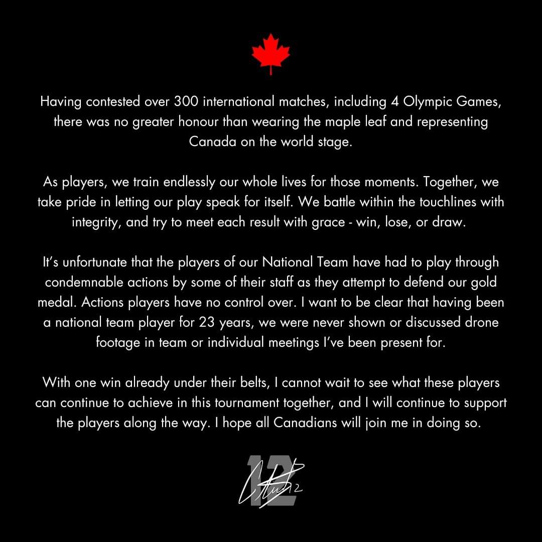 A message from <a href="/sincy12/">Christine Sinclair</a> 

#CanWNT #Paris2024 #drone