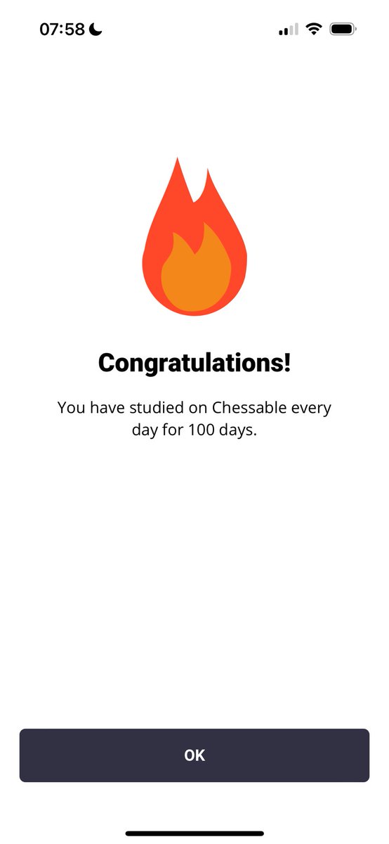 Another chess habit coming in strong. 100 day streak of tactics training on Chessable!