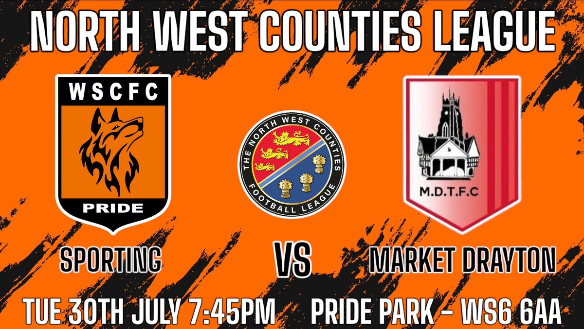 Wolves Sporting CFC (@wolvessporting) on Twitter photo 🟠⚫️ T U E S D A Y ⚫️🟠
Sporting 🆚️ <a href="/MDTFC/">Market Drayton Town FC</a>
🎟 Adults - £7
🎟 Concessions - £5
🎟 U16s - £1
📙 Programme - £2.50
🟠🐺
. 🟠⚫️ T U E S D A Y ⚫️🟠
Sporting 🆚️ <a href="/MDTFC/">Market Drayton Town FC</a>
🎟 Adults - £7
🎟 Concessions - £5
🎟 U16s - £1
📙 Programme - £2.50
🟠🐺
.