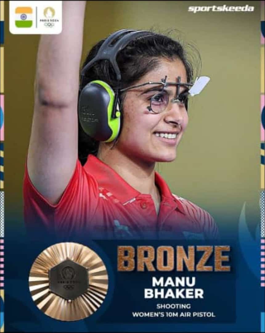 #CongratulationsIndia 
Congratulations 🎉 <a href="/realmanubhaker/">Manu Bhaker🇮🇳</a> 
#ParisOlympics2024
#shooting