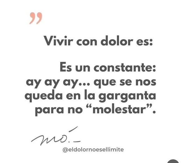 GloriaMargaCapr's tweet photo. Vivir con dolor es: 
#dolorcronico
#fibromialgia 
#Visdibilizar https://t.co/pzfatKJ4vY
