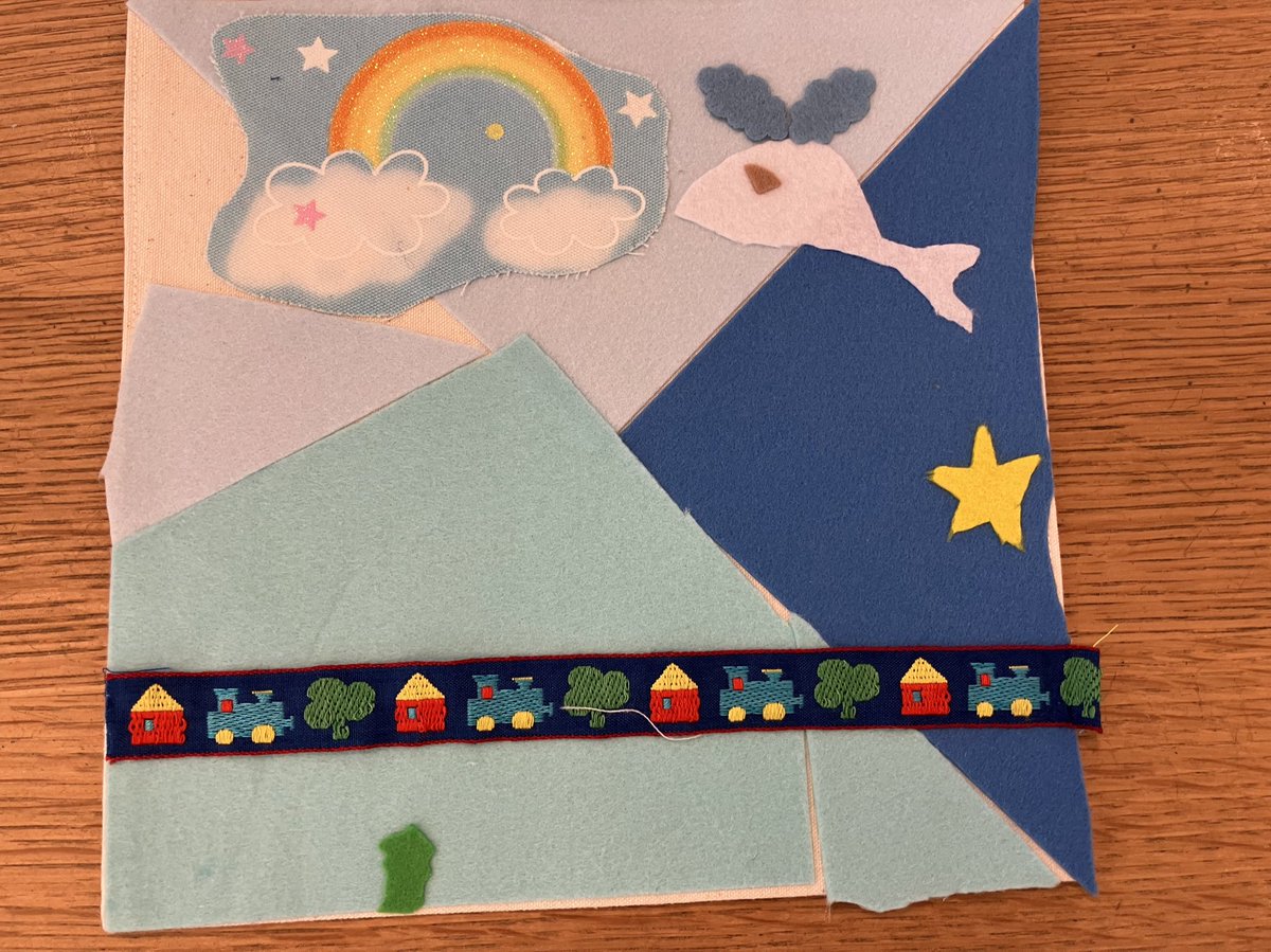 本日の布絵本つくり！
お子さまも大人も
思い思いの素敵な作品ができました❤️