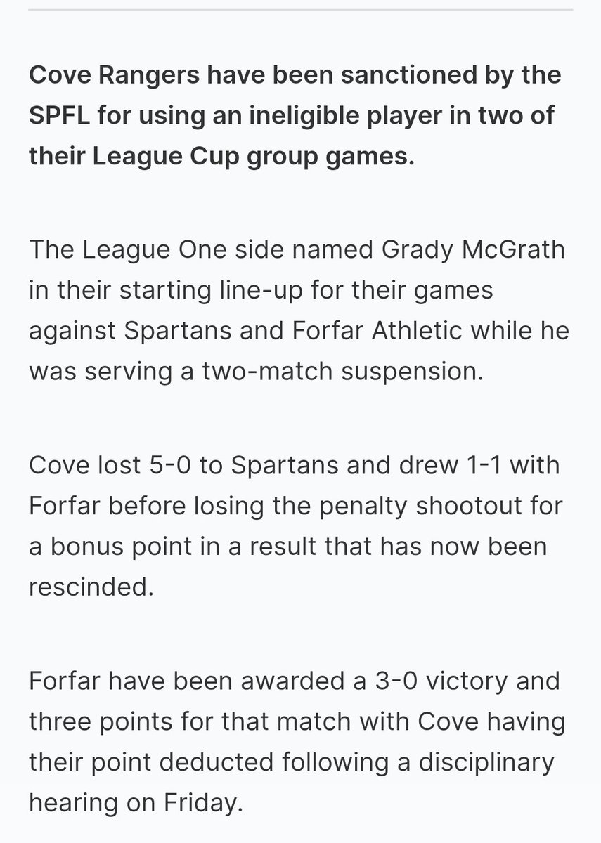 They should have said he was "Imperfectly suspended".