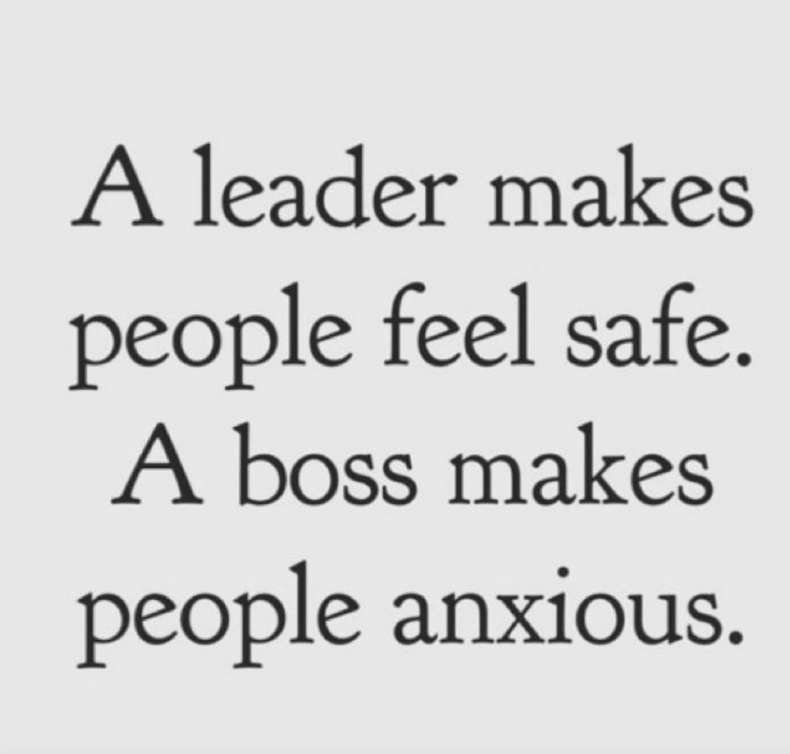 A respectable leader's actions show they support individuals, and not just supervise them. Grateful for authentic leadership that not only created safe spaces for all, but encouraged those types of spaces to exist. Real leaders don't make boss moves.