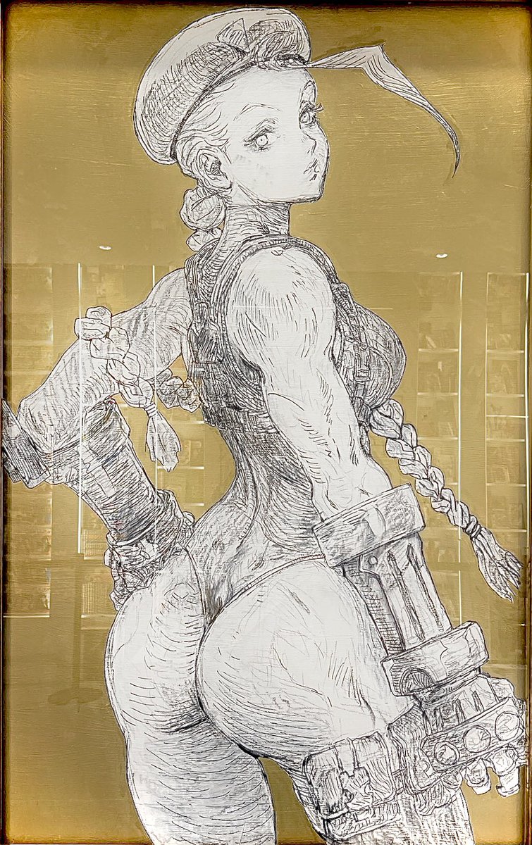 TheOtaking's tweet photo. Cammy White from Street Fighter II (Capcom, 1991/1994) drawn by Akiman https://t.co/bL9BTVBbRe