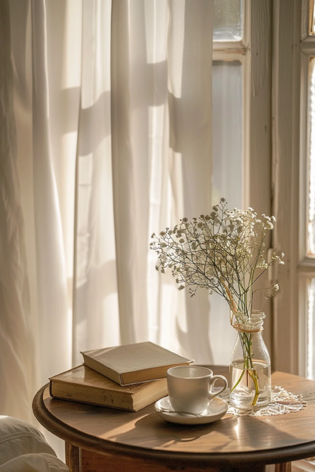 A beautiful morning starts with the sunshine on the first floor