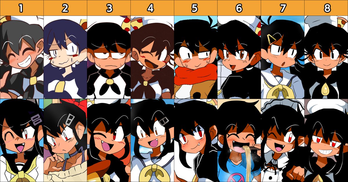 History of my drawing of peppina ramen and noodle (for 2 months)