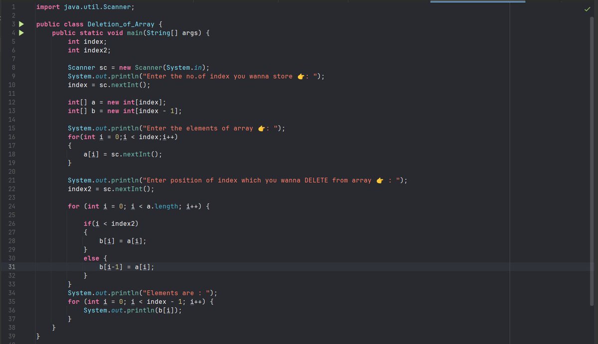SujalKhadekar's tweet image. "Clearing out the old to make space for the new! 🚀✨ Here’s a simple deletion algorithm for arrays. #Coding #ArrayManipulation #TechTips"