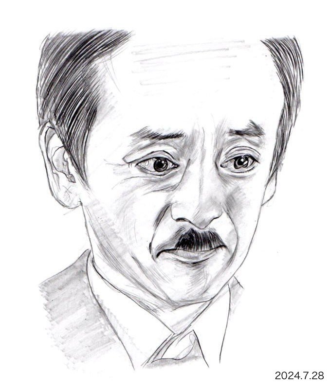 HIRAME9989's tweet photo. 虎に翼より、多岐川幸四郎役の滝藤賢一さんを描きました。
「愛の裁判所が必要なんだ。」
#朝ドラ　#虎に翼　#トラつば絵　#滝藤賢一　#鉛筆画 https://t.co/qjTE40ZAPy