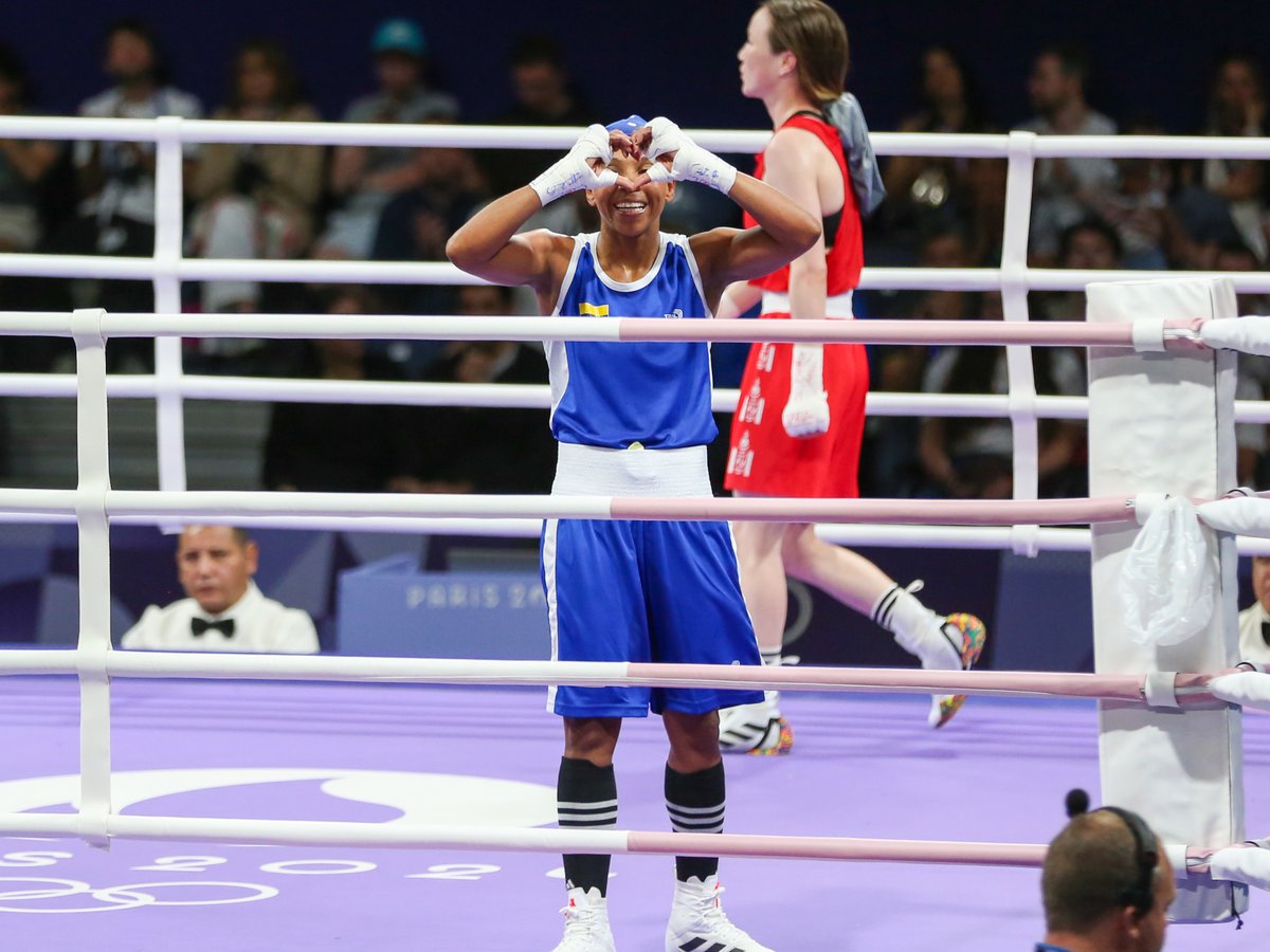 OlimpicoCol's tweet photo. 🔥 Con una victoria contundente 5-0 sobre Yesugen Oyuntsetseg de Mongolia, Ingrit Valencia avanzó a los octavos en #Paris2024 🇫🇷

🇨🇴 ¡Vamos combate a combate! 🥊

#ColombiaEnParis2024 https://t.co/xvxLHOOnwQ