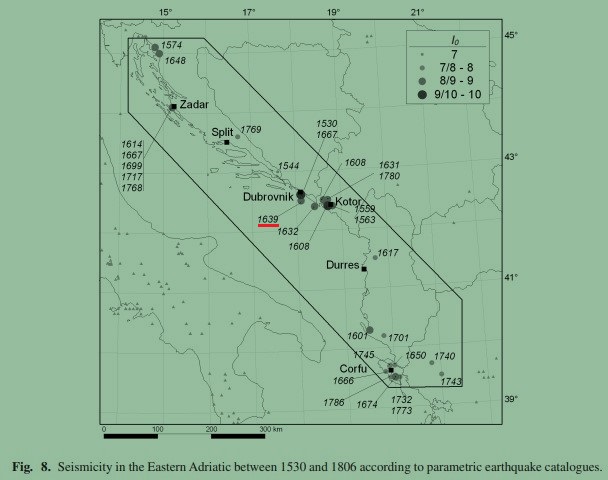28 July 1639 17:30 UT
Mw5.3 #earthquake caused great destruction in buildings in the Dubrovnik area, Croatia (then, Rep. of Ragusa).
emidius.eu/AHEAD/event/16…
doi.org/10.1007/s10950…
earth-prints.org/bitstream/2122…
An anticipation of the catastrophic 1667 EQ.
👇
x.com/JoseRodRibeiro…