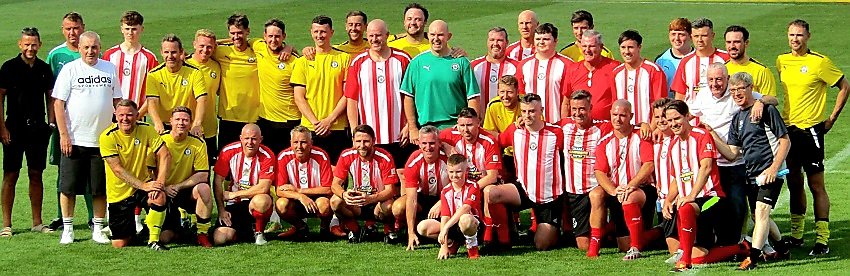 Inter_Alty1977's tweet image. 🔴STU COBURN TESTIMONIAL🔴

ALTY2014  5-2  ALTY2005

Both Stuart's sons Jack+Finn played, with Jack scoring a pen past his dad (Stu later saved Jack's 2nd pen at the end)

The families of Mark Maddox &amp;amp;George Melling were there (Mark's son Sonny played) &amp;amp;match raised funds for MND
