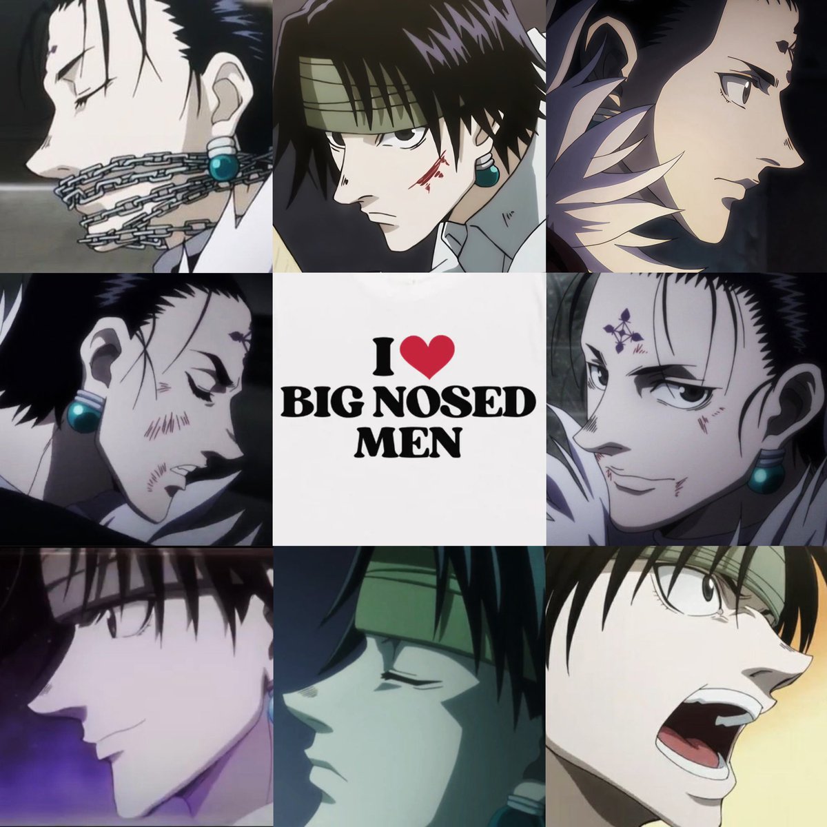 kvromachi's tweet photo. i heart chrollo honker (inspired by sab) https://t.co/RL3Kn0PPA6