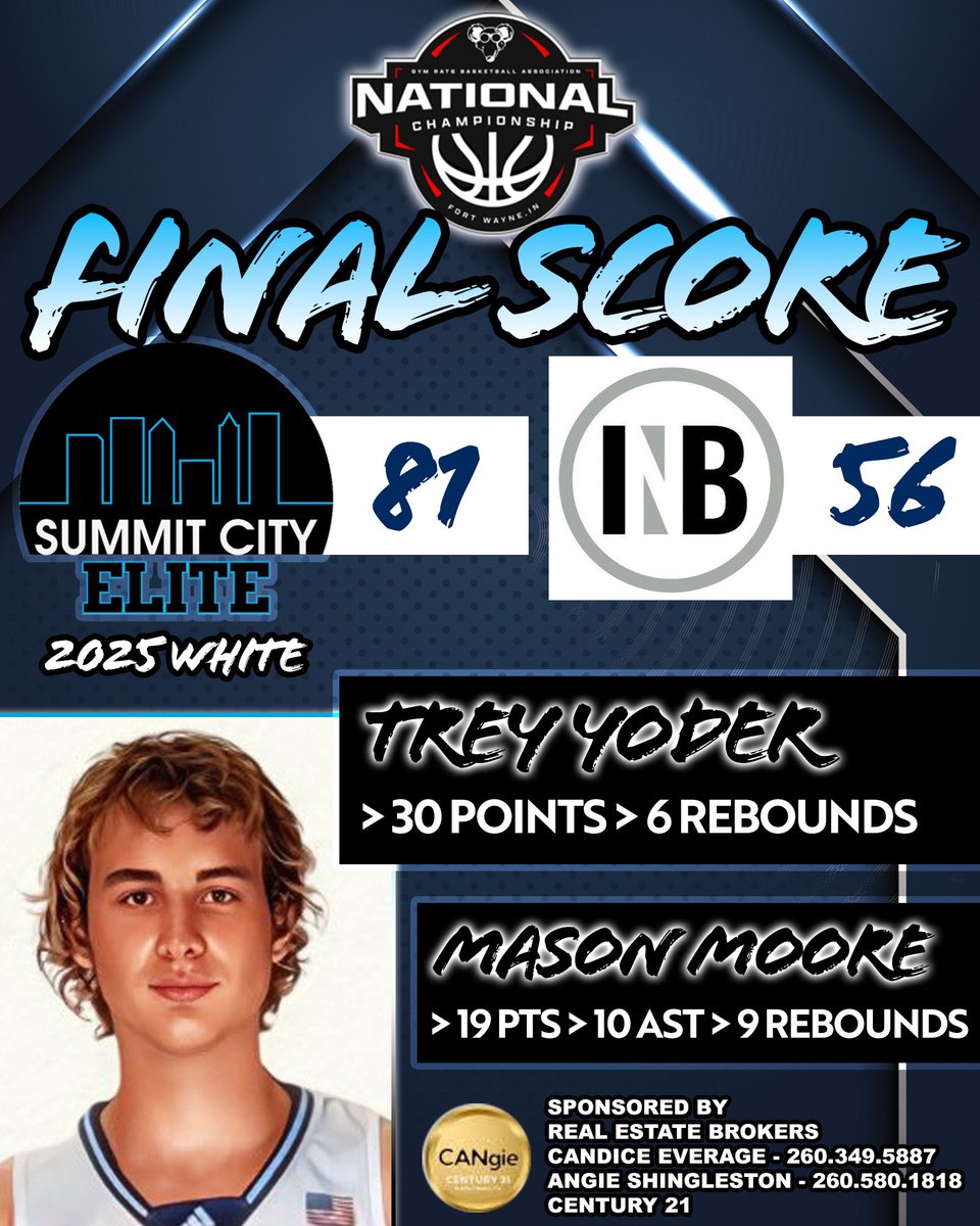 🔷GRBA Nationals Pool Play Score🔷

SCE White 81
INB Gray 56

➡️ Trey Yoder 30 pts
➡️ Mason Moore 19 pts

<a href="/INPrep/">Eric Gardner</a> <a href="/INBBallSource/">Trevor Andershock</a> <a href="/ZT17Hoops/">Zak Tyler</a> <a href="/BRamseyKSR/">Brandon Ramsey</a> <a href="/kylerstaley/">Kyler Staley</a> <a href="/KYINhoops/">𝙆𝙚𝙣𝙩𝙪𝙘𝙠𝙞𝙖𝙣𝙖 𝙃𝙤𝙤𝙥𝙨</a> <a href="/bounce_oth/">Bounce</a> <a href="/samthemanfrick/">SuperSam</a>