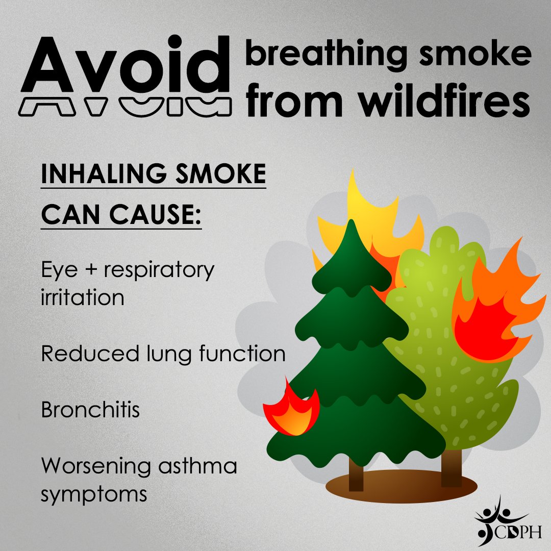 Smoke from wildfires can cause eye and re​spiratory irritation and even more serious reactions. If you are in an area where wildfires are burning, please stay indoors and reduce outdoor activity. Wear an N95 (or KN95 or KF94) mask if you must go outdoors.
cdph.ca.gov/Programs/EPO/P…