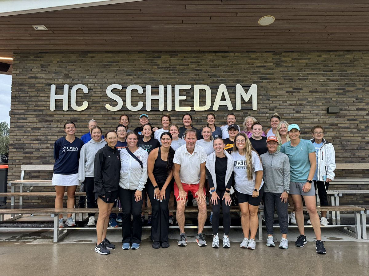 NFHCA's tweet photo. 28 of our NFHCA member coaches are currently across the pond with @zagsports Olympic Tour through Holland 🇳🇱 Belgium 🇧🇪 &amp; France 🇫🇷

Portions of the tour include cultural, service and of course, some 🏑 Stay tuned as they head to Stade Olympique Yves du Manoir for a match. https://t.co/Z0Geo2rg2J
