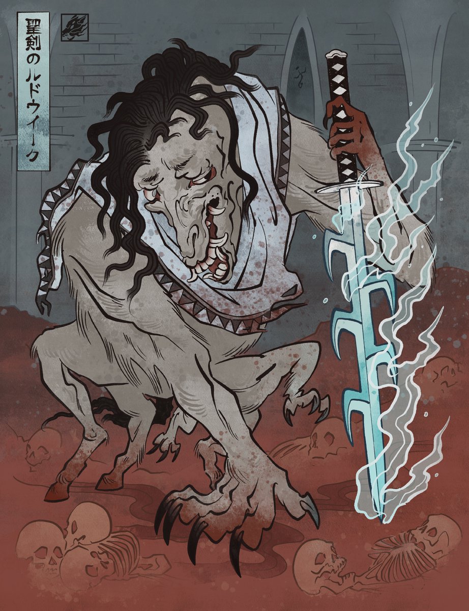ChristophorV's tweet photo. Ludwig, The Holy Blade. One of the most memorable bosses of the entire Soulsbourne series. His heartbreaking lore, his epic ost, his monstrous appearance: all this together gives you such an  incredible vibe. 

”My true mentor… My guiding moonlight…” https://t.co/dWzWgh6NpO